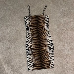 Tiger striped dress